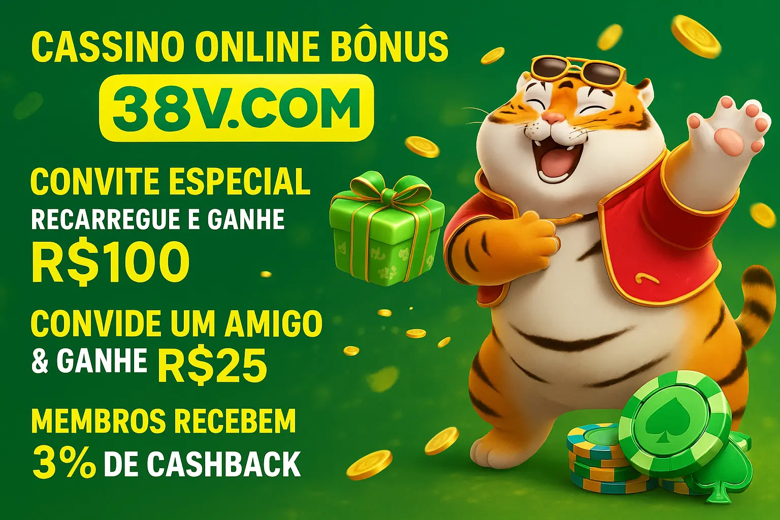 O bônus promocional 38V.COM é uma ótima maneira de começar sua aventura